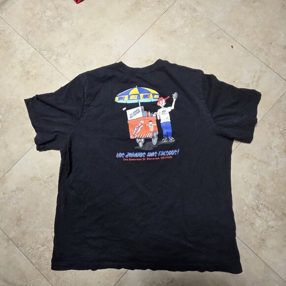 Nike Men's Shirt XL Black Sole Food Graphic Print - Picture 1 of 7